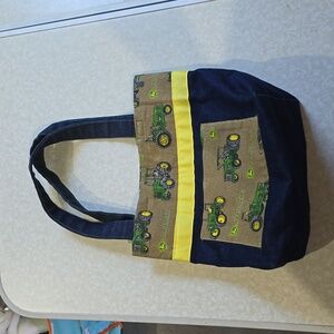 Homemade John Deere Tractor‎ Denim Purse Bag